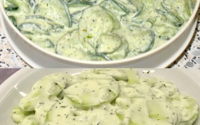 Yogurt salad with cucumbers, ready in 7 minutes 2 cucumbers