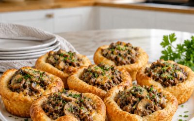 Beef and Mushroom Crescent Cups — Easy Homemade Recipe