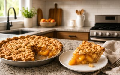 Peach Cobbler pie — Easy Homemade Recipe