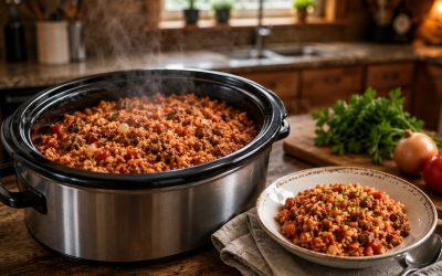 Slow Cooker 4-Ingredient Texas Hash — Easy Homemade Recipe