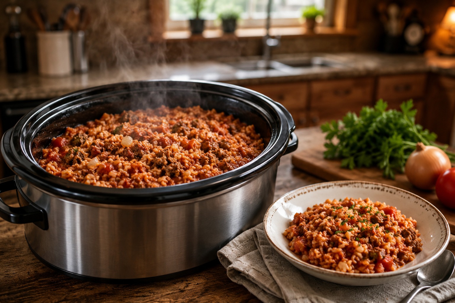 Slow Cooker 4-Ingredient Texas Hash — Easy Homemade Recipe
