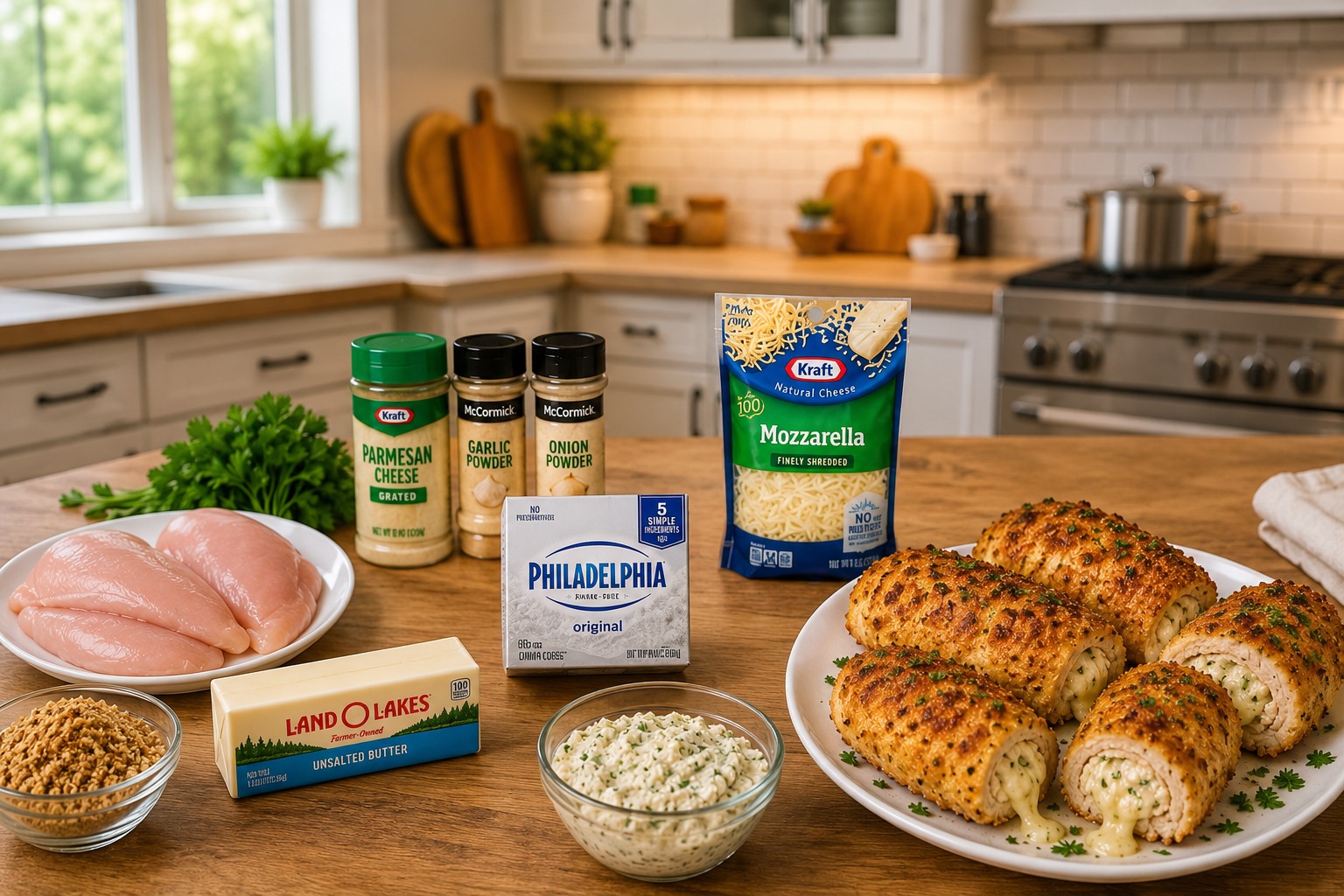 Buttery & Cheesy Chicken Roll-Ups — Easy Homemade Recipe