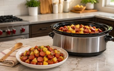 Sweet and Sour Kielbasa with Pineapple — Easy Homemade Recipe