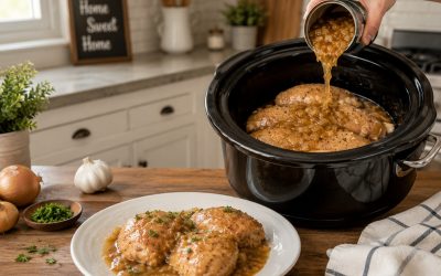 Slow Cooker Amish Onion Chicken — Easy Homemade Recipe