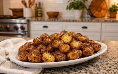 Slow Cooker Glazed Herb Baby Potatoes — Easy Homemade Recipe