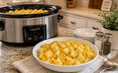 Slow Cooker Poor Man’s Potatoes and Corn — Easy Homemade Recipe