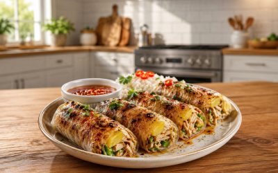 Sticky-Sweet Pineapple Jalapeño Chicken Wraps 1