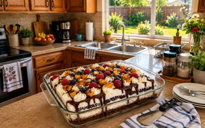 Chocolate Berry Layer Dessert Easy Homemade