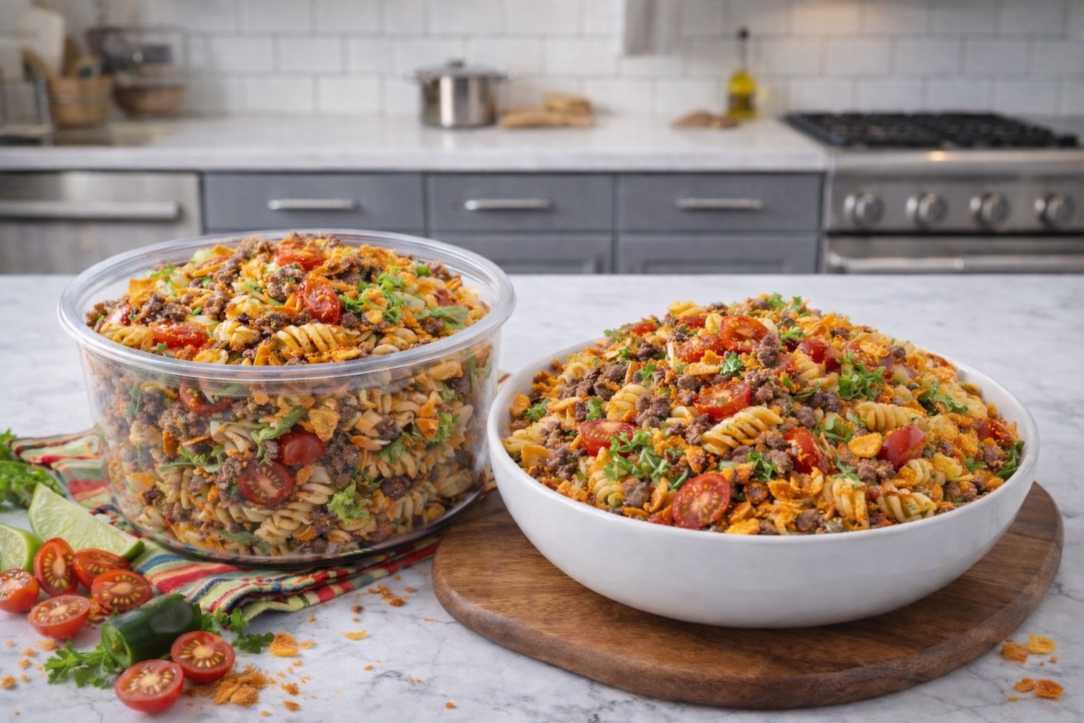 Doritos Locos Taco Pasta Salad — Easy Homemade Recipe