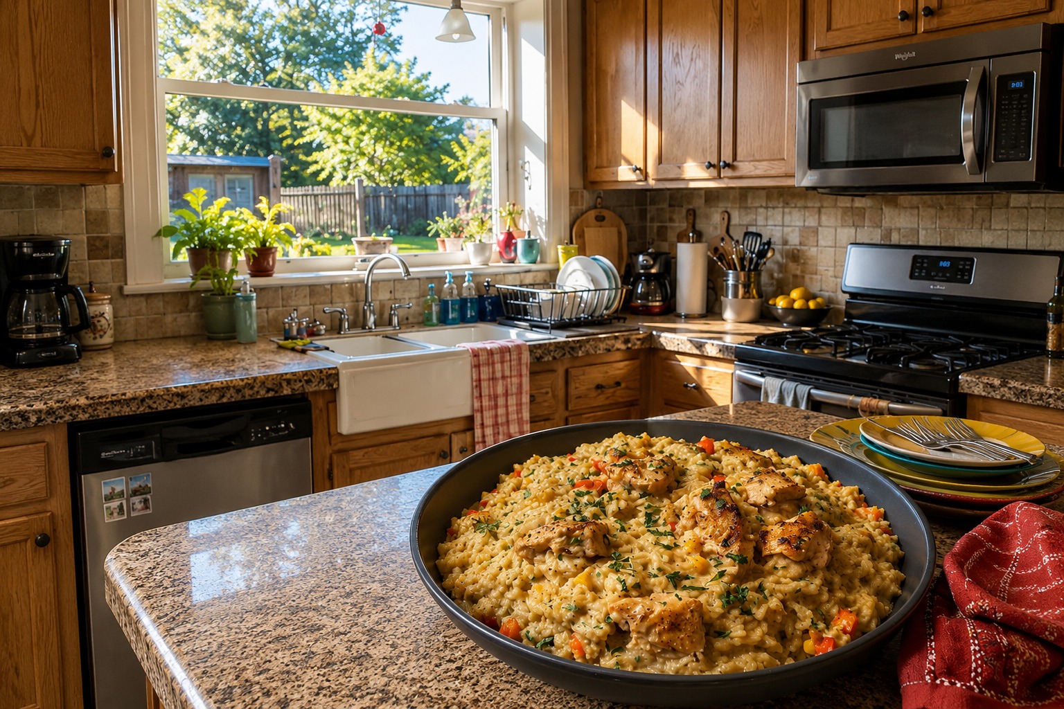 Creamy Chicken and Rice Skillet