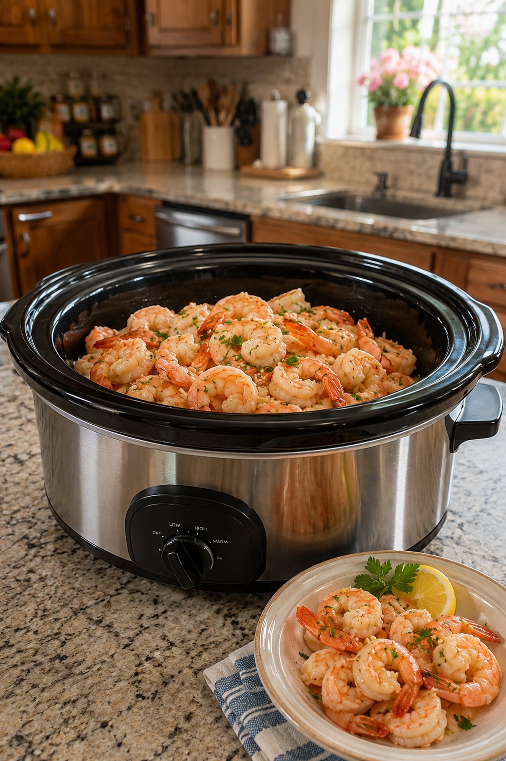 Slow Cooker Frozen Shrimp — Easy Homemade Recipe