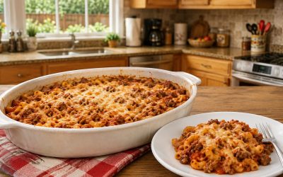 Oven Baked Johnny Marzetti — Easy Homemade Recipe