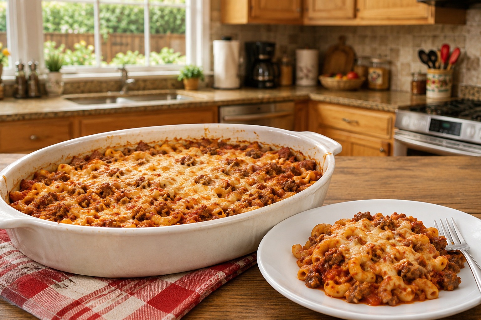 Oven Baked Johnny Marzetti — Easy Homemade Recipe