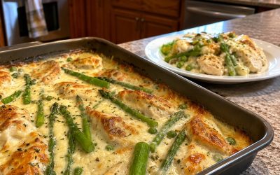 Caesar Chicken with Asparagus — Easy Homemade Recipe