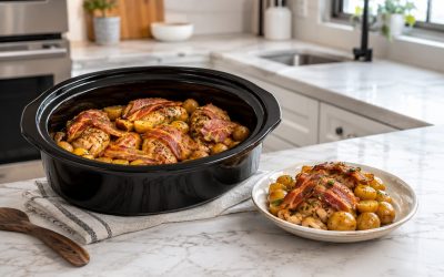 Bacon-Covered Chicken & Potatoes Slow Cooker Recipe