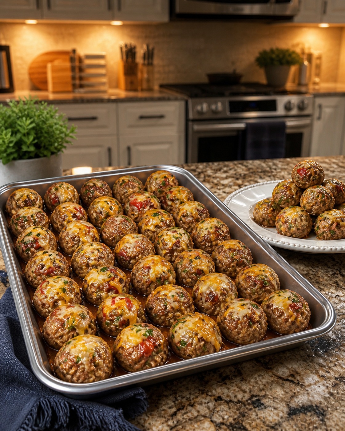 Cream Cheese Sausage Balls 1 — Easy Homemade Recipe