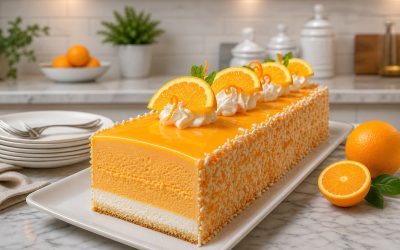 Orange Creamsicle Mousse Cake — Easy Homemade Recipe