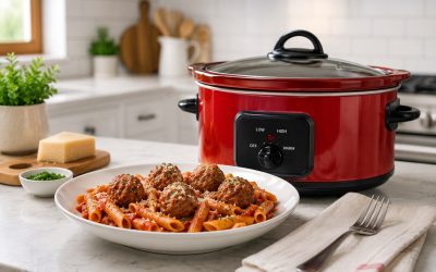 Slow Cooker Meatball Pasta — Easy Homemade Recipe