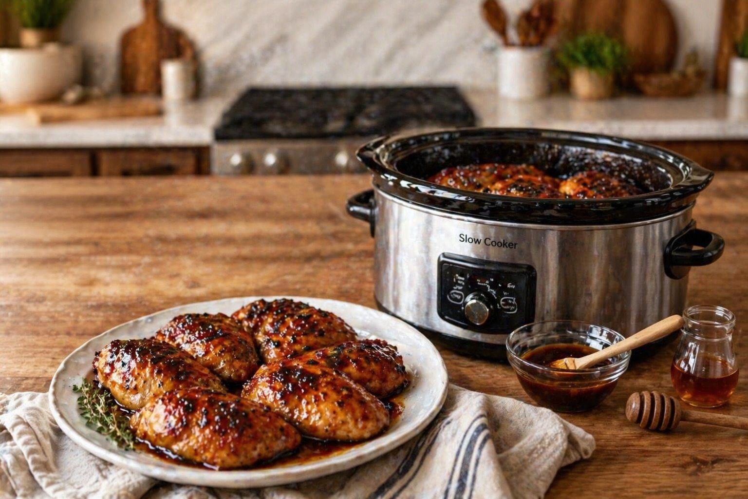 Slow Cooker Maple Glazed Chicken — Easy Homemade Recipe