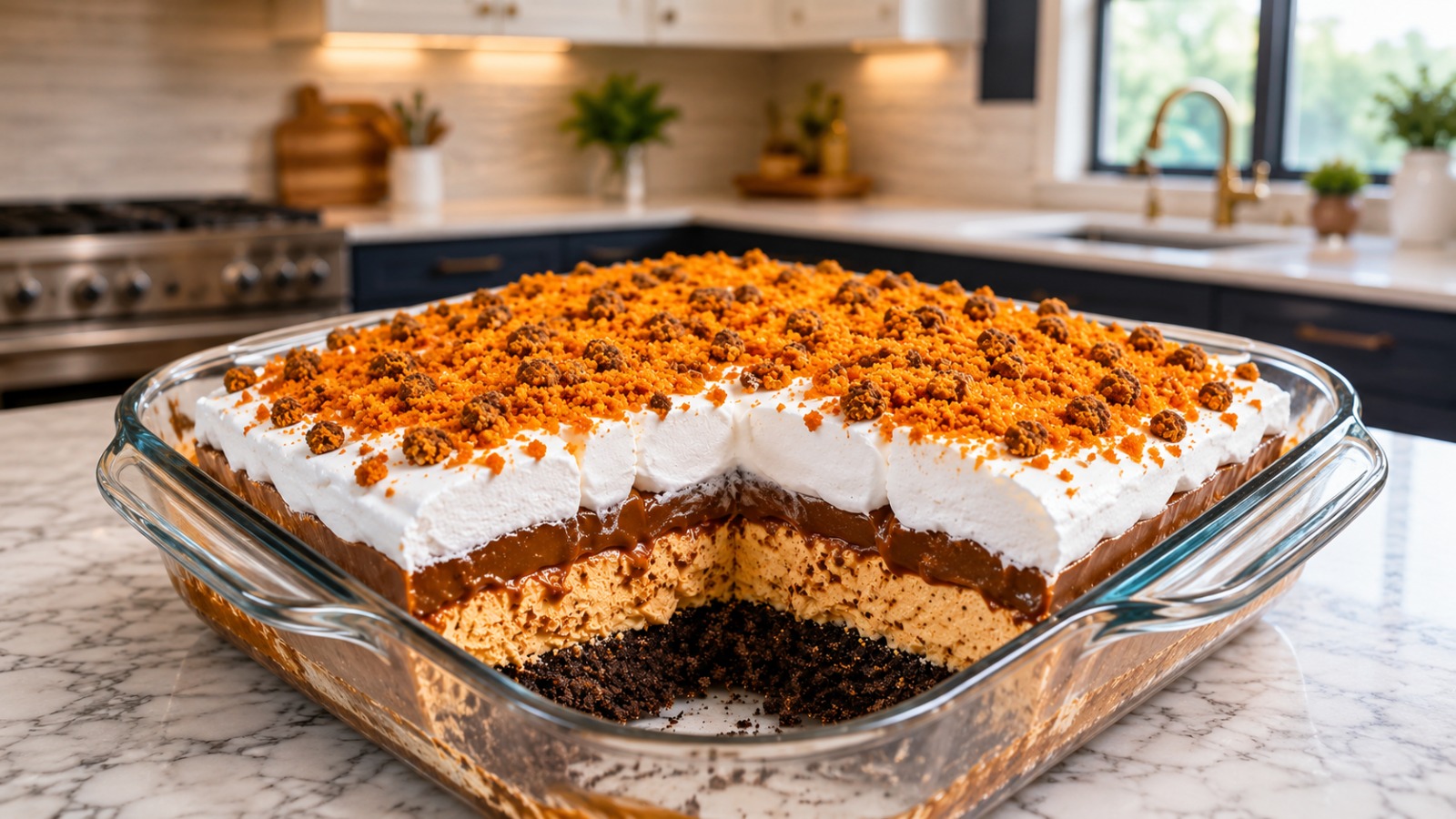 Butterfinger Chocolate Caramel Lush Dessert