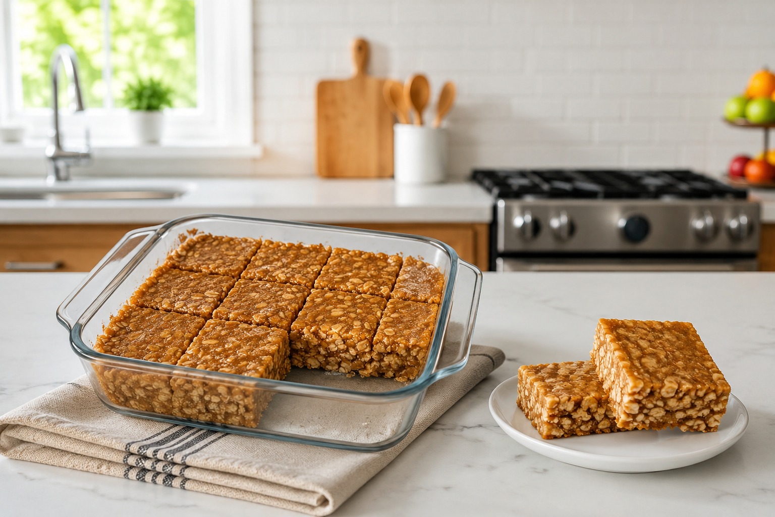 Peanut Butter Oat Bars — Easy Homemade Recipe