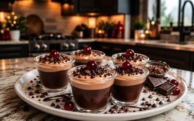 Christmas Chocolate Kahlua & Baileys Pudding Shots — Easy Homemade Recipe