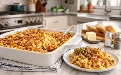 Oven-Baked Amish French Onion Noodles — Easy Homemade Recipe