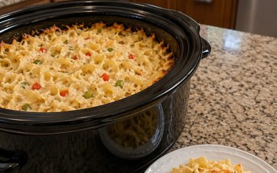 Slow Cooker Amish Pepper Jack Noodle Bake — Easy Homemade Recipe
