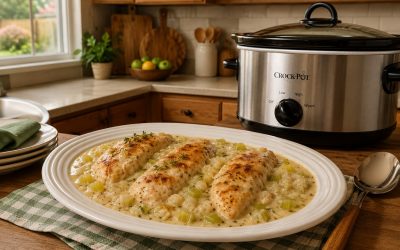 Slow Cooker Cream of Celery Chicken — Easy Homemade Recipe