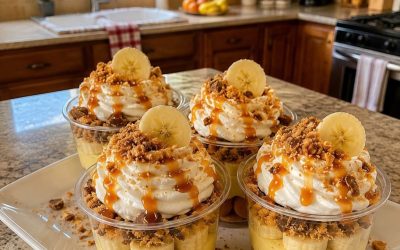 Backyard BBQ Butterfinger Banana Pudding Cups — Easy Homemade Recipe
