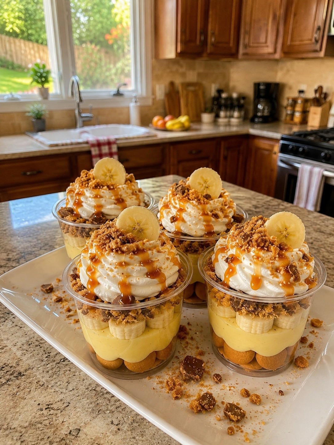Backyard BBQ Butterfinger Banana Pudding Cups — Easy Homemade Recipe