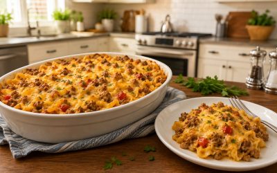 Easy Sour Cream Noodle Bake — Easy Homemade Recipe