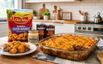 Sloppy Joe Tater Tot Casserole — Easy Homemade Recipe