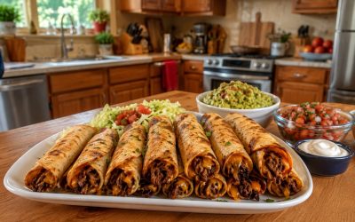 Oven Baked Beef Taquitos — Easy Homemade Recipe