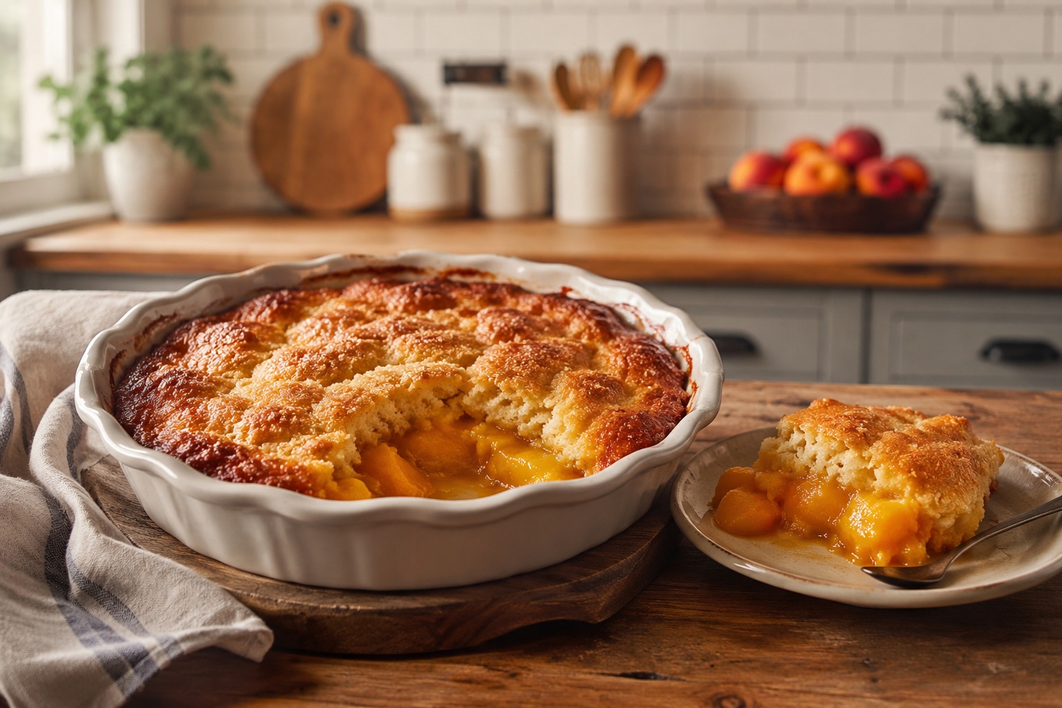 Classic Peach Cobbler — Easy Homemade Recipe