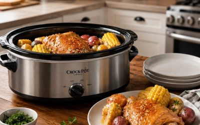 Slow Cooker Honey Garlic Chicken with Corn & Potatoes — Easy Homemade Recipe