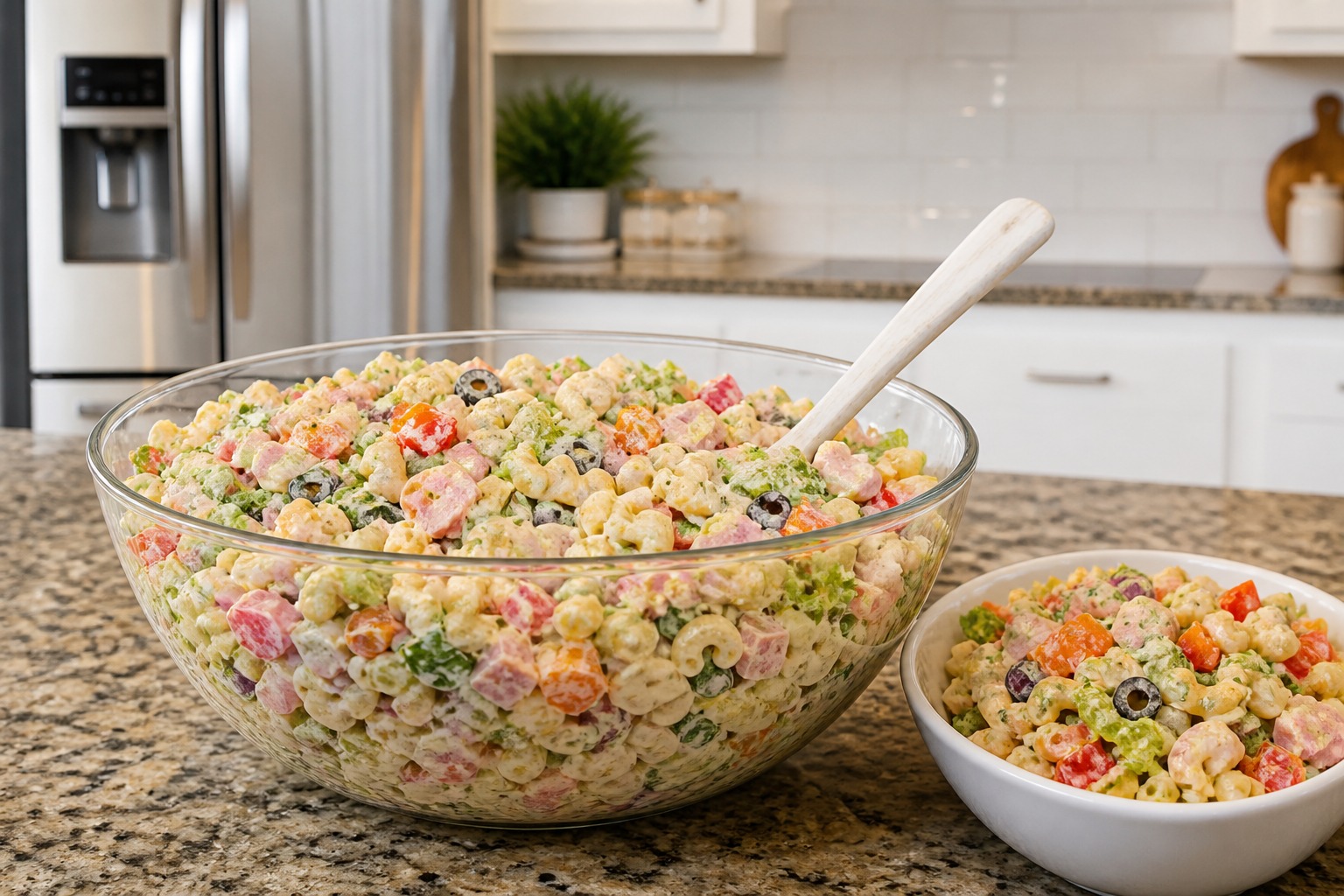 Layered Pasta Salad — Easy Homemade Recipe