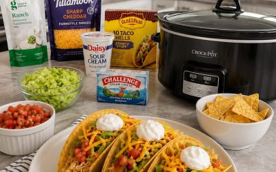 Slow Cooker Ranch Chicken Tacos — Easy Homemade Recipe