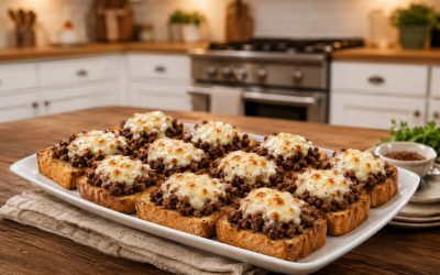 Beef Garlic Bread Bites — Easy Homemade Recipe