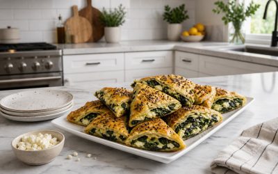 Spanakopita Triangles — Easy Homemade Recipe