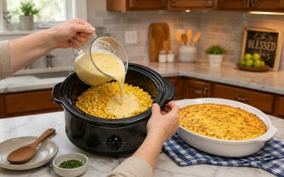 Slow Cooker Amish Corn Pudding — Easy Homemade Recipe