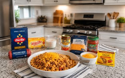 Cheesy Beef Taco Pasta — Easy Homemade Recipe