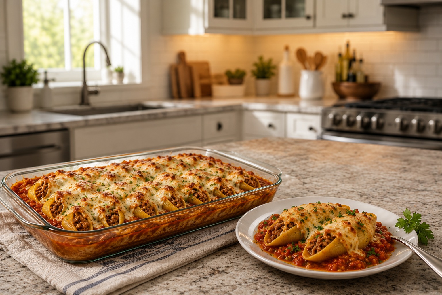 Stuffed Jumbo Pasta Shells — Easy Homemade Recipe