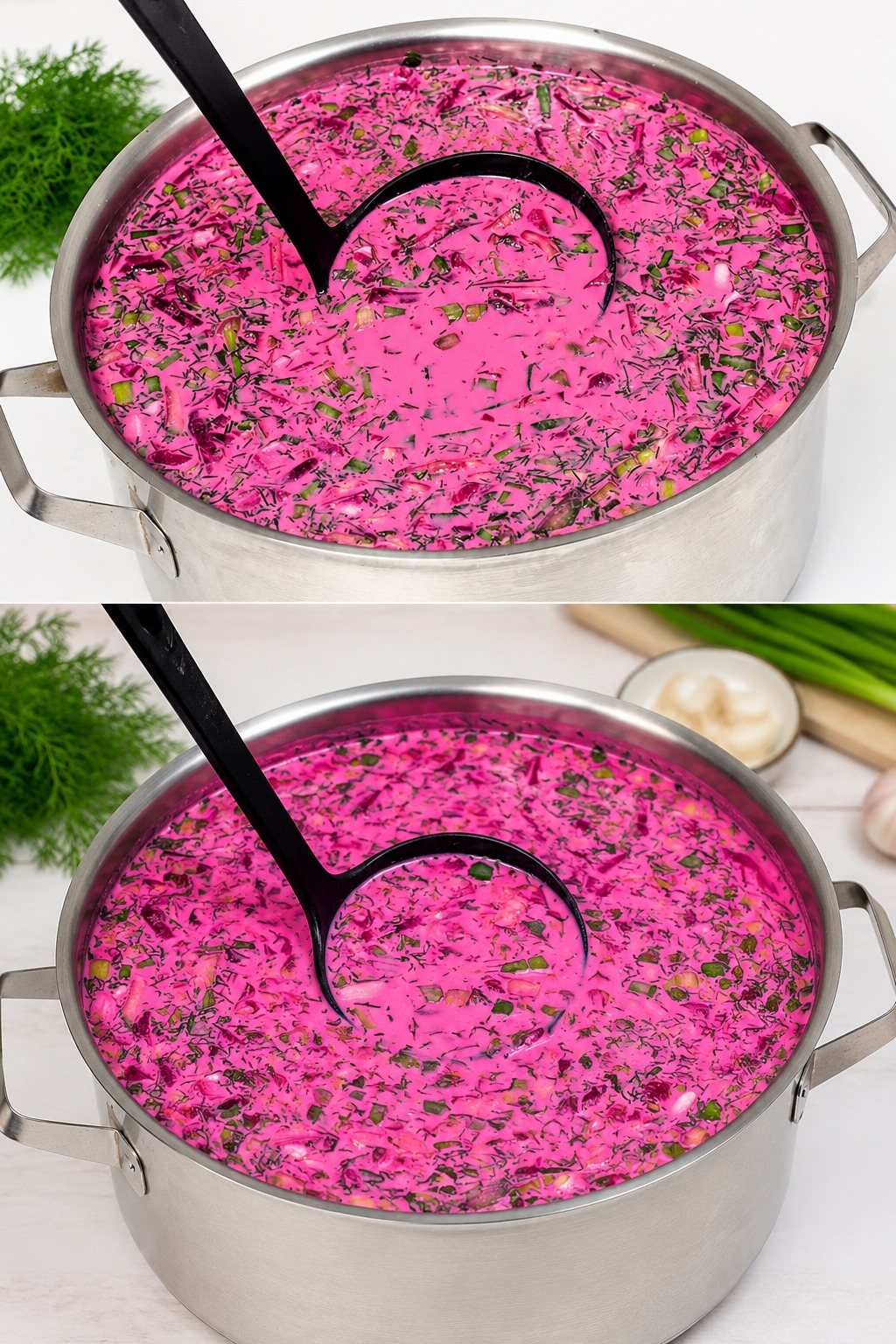 In hot weather, I only make this beetroot soup with kefir: it’s more refreshing than okroshka and disappears from the table in minutes